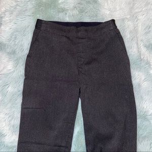 uniqlo dark grey suit pants